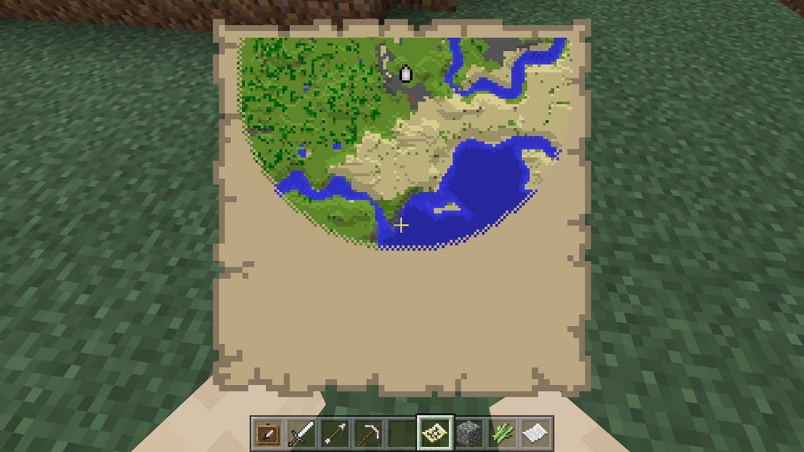 Incomplete map (Image via Minecraft)